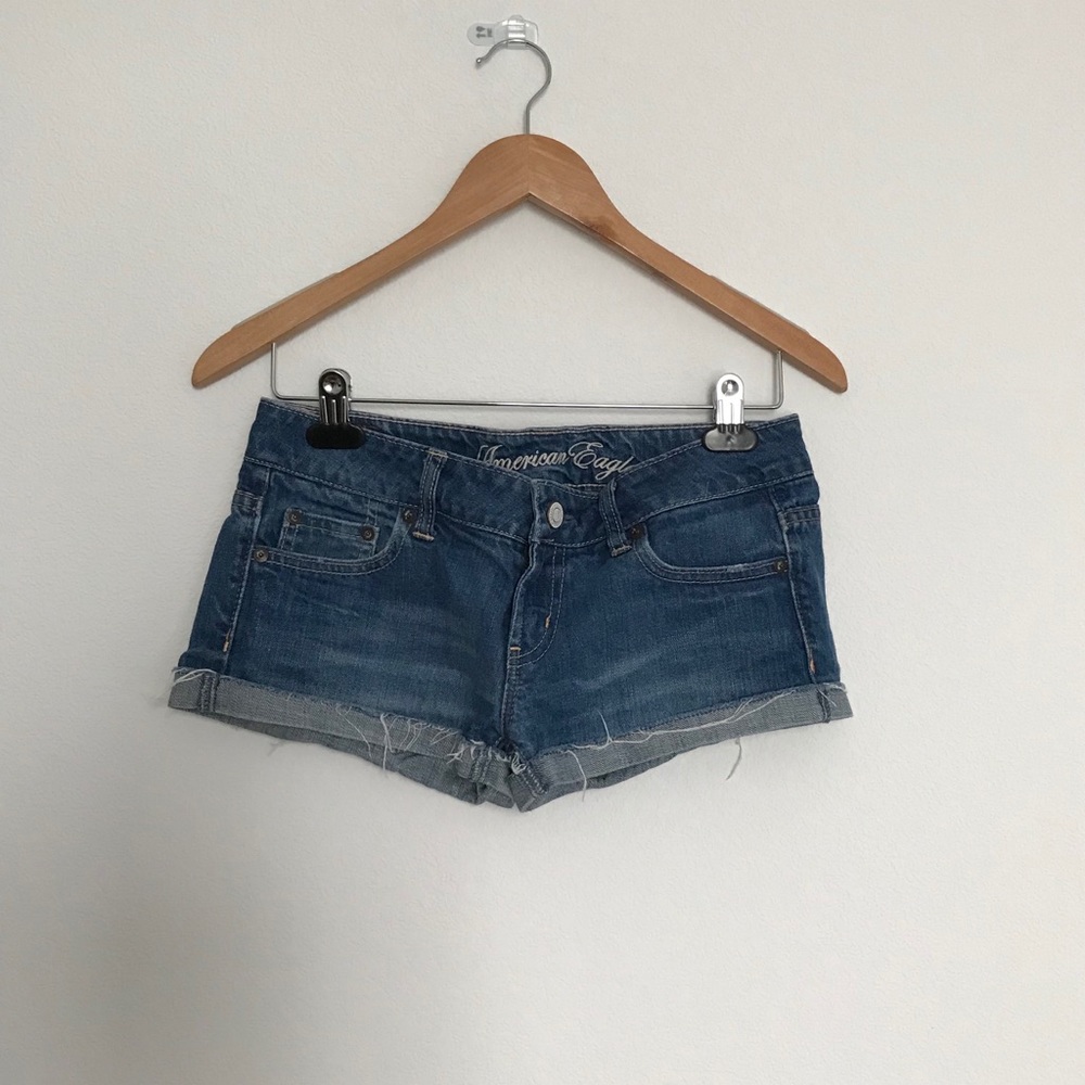American Eagle Outfitters Blue Denim Jean Shorts